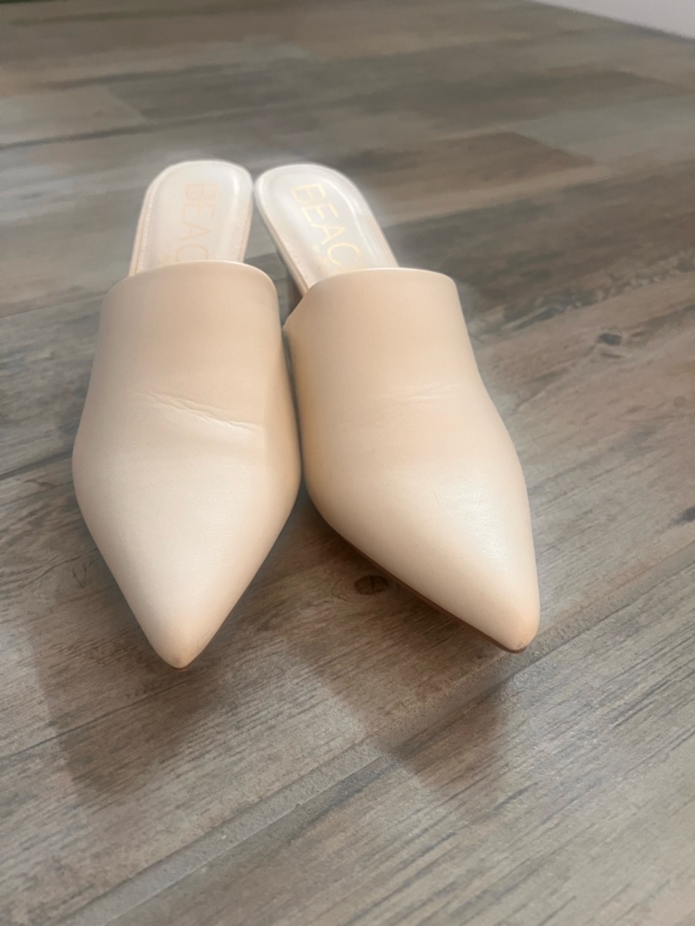 Ivory Slip-On Mule